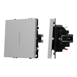 Фото #1 товара Механизм выключателя одноклавишный проходной LED SWT-NOBE-MKP1-SFPL-L-IS (230V, 10A) (Arlight, Никель)