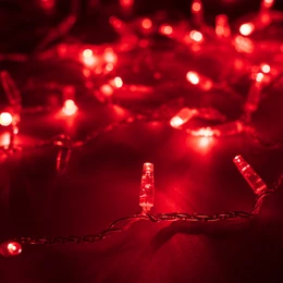 Фото #1 товара Светодиодная гирлянда ARD-STRING-CLASSIC-1000-CLEAR-100LED-PULSE Red (230V, 7W) (Ardecoled, IP65)