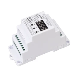 Фото #1 товара INTELLIGENT ARLIGHT Декодер SMART-DMX512-103-62-RDM-DIN (12-48V, 3x6A) (IARL, IP20 Пластик, 5 лет)