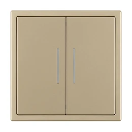Фото #1 товара Механизм звонкового выключателя двухклавишный LED SWT-NOBE-MKR2-SFPL-L-GD (230V, 10A) (Arlight, Золотой песок)