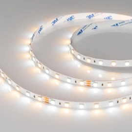 Фото #1 товара Светодиодная лента RT-B60-10mm 24V White-MIX (14.4 W/m, IP20, 5m) (Arlight, Изменяемая ЦТ)
