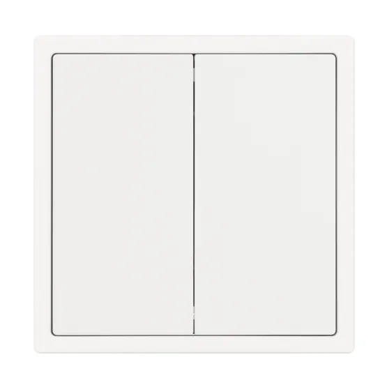 Фото #2 товара Механизм выключателя двухклавишный перекрёстный SWT-NOBE-MKX2-SFPL-WH (230V, 10A) (Arlight, Белый кварц)