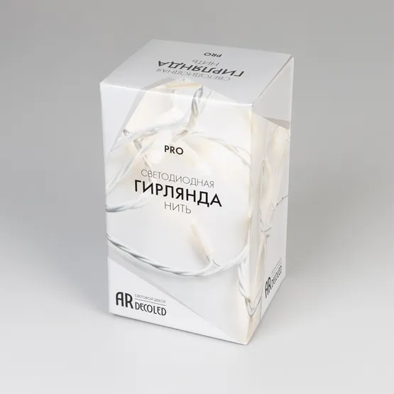 Фото #6 товара Светодиодная гирлянда ARD-STRING-PRO-10000-WHITE-100LED-FLASH WHITE (230V, 7W) (Ardecoled, IP65)