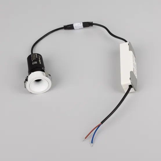 Фото #6 товара Светильник MS-ARADO-BUILT-R35-3W Warm3000 (WH-WH, 36 deg, 230V) (Arlight, IP20 Металл, 5 лет)