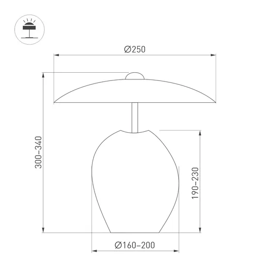 Фото #4 товара Светильник SP-UMANI-TAB-S25x34-6W Warm2700 (BK, 90 deg, 230V) (Arlight, IP20, Натуральный камень, 5 лет)