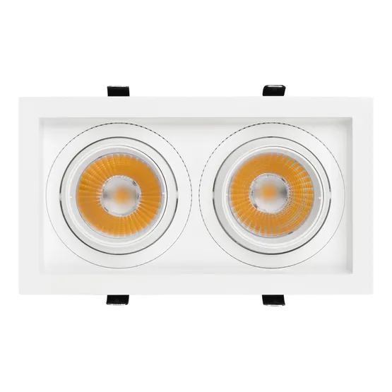 Фото #3 товара Светильник MS-VORTEX-BUILT-S250x140-2x30W Day4000 (WH-WH, 17 deg, 230V) (Arlight, IP20 Металл, 5 лет)