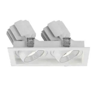 Фото #1 товара Светильник MS-VORTEX-BUILT-S250x140-2x30W Warm3000 (WH-WH, 17 deg, 230V) (Arlight, IP20 Металл, 5 лет)