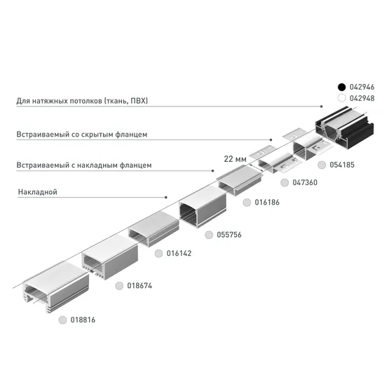 Фото #4 товара Профиль WIDE-H20-2000 ANOD (Arlight, Алюминий)