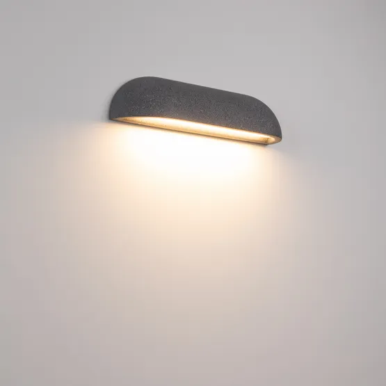 Фото #4 товара Светильник SP-BULFIN-WALL-L365-10W Warm3000 (BK, 120 deg, 230V) (Arlight, IP65 Бетон, 3 года)