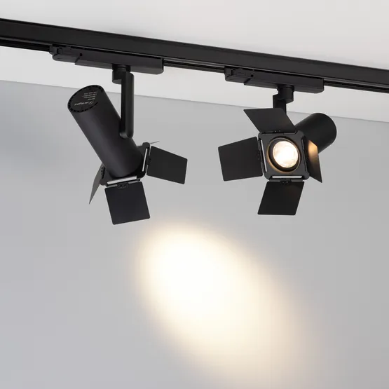 Фото #2 товара Шторки кашетирующие LGD-ARTIFACT-BARNDOOR-R65 (BK) (Arlight, Металл)