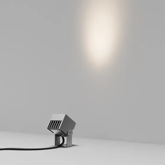 Фото #2 товара Светильник ALT-BLOCK-S65x65-5W Warm3000 (GR, 3 deg, 230V) (Arlight, IP66 Металл, 3 года)