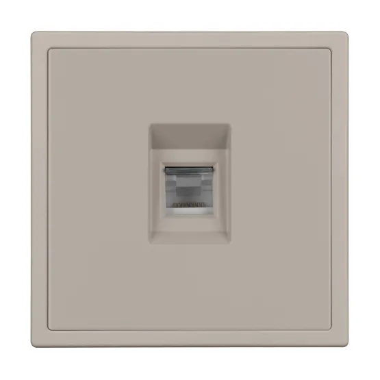 Фото #2 товара Механизм компьютерной розетки SCT-NOBE-MPC1-SFPL-CA (RJ-45, CAT6) (Arlight, Кашемир)