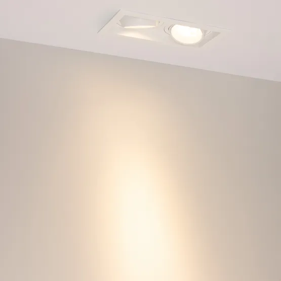 Фото #6 товара Светильник MS-VORTEX-BUILT-S210x117-2x20W Warm3000 (WH-WH, 20 deg, 230V) (Arlight, IP20 Металл, 5 лет)