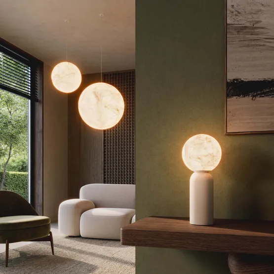 Фото #4 товара Светильник SP-SILKA-HANG-R600-12W Warm2700 (WH, 330 deg, 230V) (Arlight, IP20 Натуральный шелк, 3 года)