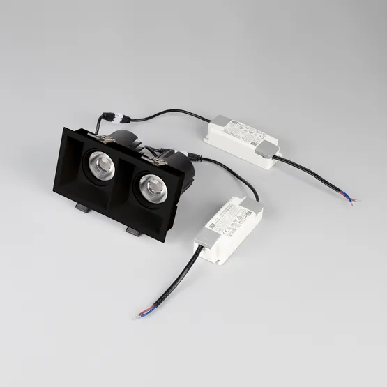 Фото #7 товара Светильник MS-FLOW-BUILT-S157x85-2x6W Day4000 (BK, 55 deg, 230V) (Arlight, IP20 Металл, 5 лет)