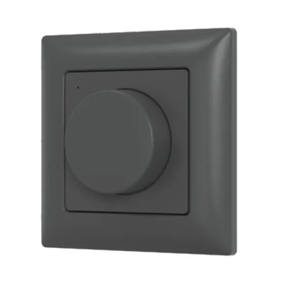 Фото товара INTELLIGENT ARLIGHT Роторная панель SMART-RF-801-32-MULTI черная, закруг. (3V, пластик, 2.4G) (IARL, IP20 Пластик, 5 лет)