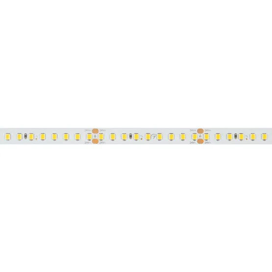 Фото #2 товара Светодиодная лента RT-A144-10mm 24V Warm2700 (7.7 W/m, IP20, 2835, 5m) (Arlight, высок.эфф.200 лм/Вт)