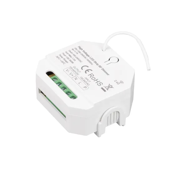 Фото товара INTELLIGENT ARLIGHT Диммер SMART-PWM-101-72-DIM-PS-IN (230V, 1x1.5A, 2.4G) (IARL, IP20 Пластик, 5 лет)