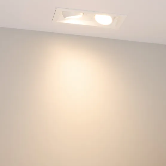 Фото #3 товара Светильник MS-VORTEX-BUILT-S170x90-2x12W Warm3000 (WH-WH, 40 deg, 230V) (Arlight, IP20 Металл, 5 лет)