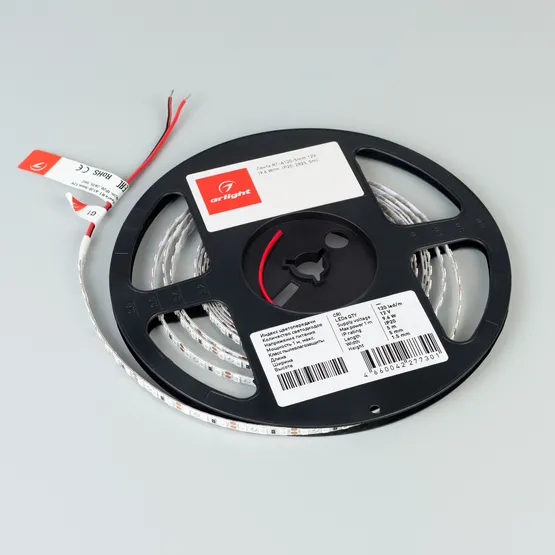 Фото #2 товара Светодиодная лента RT-A120-5mm 12V Blue (9.6 W/m, IP20, 5m) (Arlight, 9.6 Вт/м, IP20)