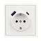 Минифото #3 товара Механизм розетки с USB зарядкой SCT-NOBE-MUAC-SFPL-WH (230V, 16A) (Arlight, Белый кварц)
