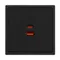 Минифото #3 товара ARL NOBE USB Розетка тип A+C софт-тач черный оникс SCT-MUAC-SFPL-FC-BK (65W, QC3) (Arlight, -)