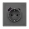 Минифото #2 товара Механизм розетки с USB зарядкой SCT-NOBE-MUAC-SFPL-GR (230V, 16A) (Arlight, Серый базальт)