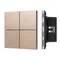 Минифото #1 товара INTELLIGENT ARLIGHT Кнопочная панель KNX-304-23-IN Champagne (BUS, Frameless) (IARL, IP20 Металл, 2 года)